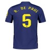 Virallinen Fanipaita + Shortsit Atlético Madrid R. De Paul 5 Vieraspelipaita 2025-26 - Lasten